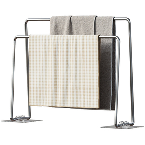 Portasciugamani da <span class=keywords><strong>Cucina</strong></span> e Bagno in Acciaio Inox a Doppio Ripiano, <span class=keywords><strong>Design</strong></span> Funzionale, Vendita all'Ingrosso - Product Image 5