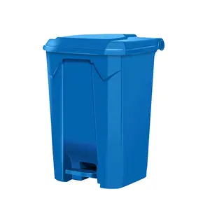 LEADLOONG 80L High quality plastic foot pedal waste bin hospital medical garbage bin housework trash can