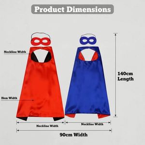 Capa de Satén con Logotipo Personalizado para Adolescentes y Niños, Capa con Máscara para Mujeres, Regalos para Mamá, Disfraz, Cumpleaños, Día Familiar, Regalo para Fiestas - Product Image 4