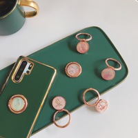 Grosir Pink Indah Gadis Bintang Bunga Epoxy Logam Cincin Pemegang Griplok Bantal Kickstand Socket
