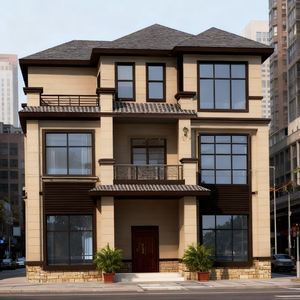 Casa rural prefabricada de la actividad de la quilla del chalet del acero ligero del diseño moderno con la <span class=keywords><strong>segunda</strong></span> <span class=keywords><strong>planta</strong></span> <span class=keywords><strong>para</strong></span> las <span class=keywords><strong>casas</strong></span> rurales autoconstruidas - Product Image 2