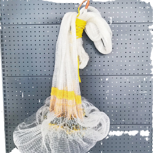 Dongfang Motai <span class=keywords><strong>Filet</strong></span> moulé à la main facile à lancer, petite maille ouverte, appât pour poisson, monofilament en nylon et PA avec chaîne en plomb - Product Image 1