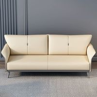 Ensemble de canapés inclinables de loisirs en cuir haut de gamme, design moderne, pour bureau, bon design, canapé 1+1+3