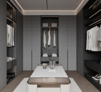 Garde-robe moderne portable pliable en métal conception ouverte système de garde-robe pliant noir gain de place appartement chambre à coucher meubles de maison