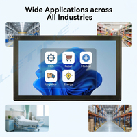 Système de contrôle d'automatisation industrielle OEM, écran tactile robuste, sans ventilateur, étanche IP65, ordinateur de bord tout-en-un intégré