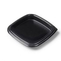 Boîtes à lunch à emporter personnalisables en gros, écologiques, micro-ondables, en bagasse et plastique, avec compartiments