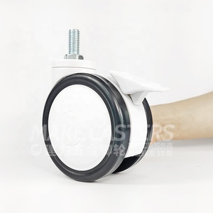 Medium Duty Caster Medical Casters Mute Hospital Bed Swivel Caster <strong>Wheels</strong> Treated Stem 2.5" <strong>3</strong>" 4" 5 Inch TPU with ABS Core - Product Image 2