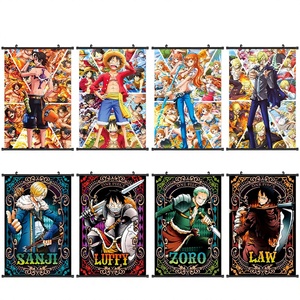 โปสเตอร์ผ้าแขวนผนังลายวันพีซ ลูฟี่ ขนาด 40*60 ซม. 60*90 ซม. 96 แบบ ดีไซน์ญี่ปุ่น คุณภาพดี - Product Image 1