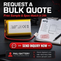 Batterie Li-Po rechargeable certifiée UN38.3 CE IEC62133 103450 3.7V 2000mAh pour équipement médical et IoT