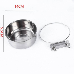 उन्नत क्लैंप धारक के साथ भारी शुल्क कुत्ते का कटोरा केनेल-पोर्टेबल स्टाइलिश धोने योग्य पालतू कुत्ते बिल्ली को निलंबित - Product Image 4