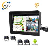 4 Kanallı Gece Görüşlü DMS ADAS Filo Yönetimi Araç Kamerası Video Kaydedici Siyah Kutu, Kamyonlar için Uzaktan GPS Takibi ile