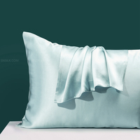 Vente en gros, enveloppe personnalisée, taie d'oreiller en soie Double face