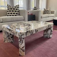 Table basse en marbre Calacatta Viola pour décoration intérieure, provenant de Refine Stone Supply