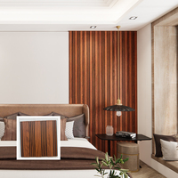 Panneaux muraux décoratifs intérieurs en PVC cannelé Golden Line, résistants à l'humidité et au feu, pour hôtels