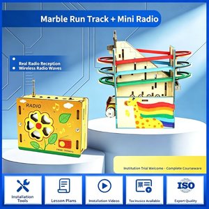 Kit Fai-da-Te per Montagne Russe, Esperimento Scientifico di Fisica con Pista <span class=keywords><strong>in</strong></span> <span class=keywords><strong>Legno</strong></span> e Palline, Giocattolo Educativo Montessori per Homeschooling e Regalo per il Ritorno a Scuola - Product Image 1