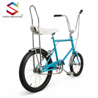 Sepeda Retro Jalan Raya 20 Inci Berbahan Baja Karbon Tinggi dengan Rangka Gaya Chopper dan Stang Tinggi