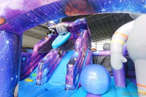 Lilytoys astronaute espace thème personnalisé gonflable rebond maison Combo Moonwalk saut châteaux avec toboggan - Product Image 5