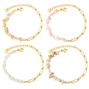 Bracelet en cristal de style européen et américain, chaîne en acier inoxydable, bijoux de mode unisexe - Product Image 2