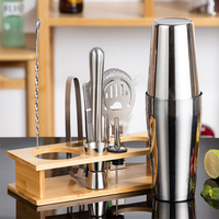 Ensemble de shaker Boston en acier inoxydable, kit de barman professionnel, passoire, kit à cocktails, ensemble de shaker à cocktails en acier inoxydable