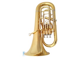 Weifang Rebon Bb Key High Quality Electrophoresis Gold Baritone Tuba
