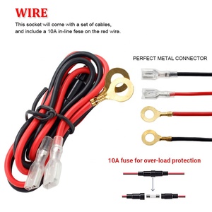 12V <span class=keywords><strong>prise</strong></span> allume-cigare LED anneau <span class=keywords><strong>voiture</strong></span> allume-cigare remplacement <span class=keywords><strong>prise</strong></span> de courant <span class=keywords><strong>auxiliaire</strong></span> <span class=keywords><strong>pour</strong></span> <span class=keywords><strong>voiture</strong></span> - Product Image 5