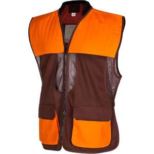 Chaleco de Caza AUSCAMOTEK para Hombre, Transpirable, de Poliéster, Naranja y Marrón, con Bolsillos Delanteros con Cremallera, Unisex, Talla Adulto, Opcional - Product Image 1