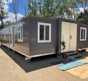 Casa Contenedor Plegable Prefabricada de Aluminio Expandible e Impermeable de 20-40 pies, Cuatro Dormitorios, Diseño Moderno, <span class=keywords><strong>Espacio</strong></span> de Vivienda Móvil de Lujo - Product Image 1