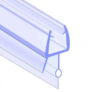 High Quality Pvc Shower Door Seal Strip For 6mm-12mm Glass Door Bottom Sealing Strip