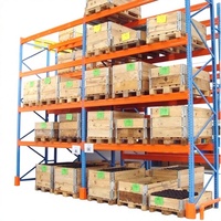 Étagères et unités de stockage en acier robustes et réglables, système de rayonnage pour palettes, capacité de charge de 2500 kg pour entrepôt industriel