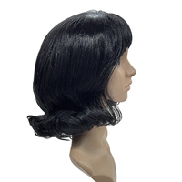 Perruque courte pour femme, coupe pixie, couleur violette, texture douce, ondulations naturelles, perruque synthétique avec frange libre transparente, pour un usage quotidien ou pour les fêtes