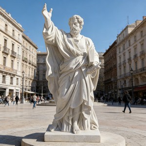 Sculpture de Saint <span class=keywords><strong>Pierre</strong></span> en marbre de style européen, taille réelle, faite à la main, avec les Douze Apôtres, pour jardin et extérieur - Product Image 5