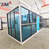 Maison conteneur pliable extensible JJM Luxury 20FT, maison préfabriquée modulaire moderne pour usage scolaire