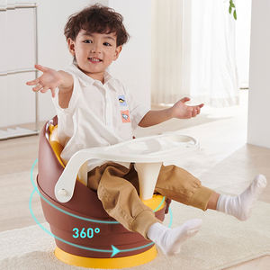 Produits pour bébés de haute qualité <span class=keywords><strong>anti</strong></span>-dérapant rotation bébé chaise de salle à manger mignon Lion Design Durable bébé alimentation dîner et chaise de jeu - Product Image 4