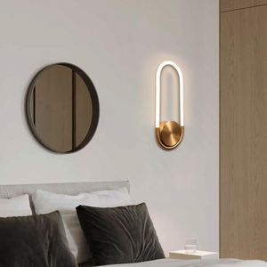 الجملة جديد إطلاق الحديثة النحاس اللاسلكية جدار الشمعدان تركيب المصابيح وحدة إضاءة LED جداريّة مصباح - Product Image 5