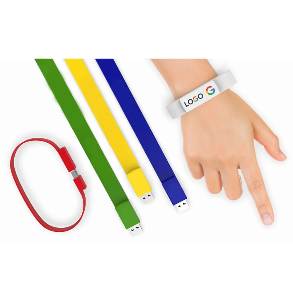 Gitra pulseira/bracelete usb de silicone, logotipo personalizado barato, 8gb 4gb, usb, pulseira de silicone, usb 16gb 32gb 64gb 128gb