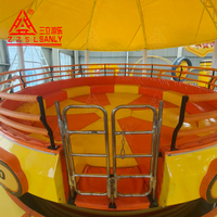 Jeu de fête foraine d'intérieur Disco Tagada du fabricant Sanly, certifié CE, pour usage en jardin et centre commercial, en fibre de verre durable, 500 kg