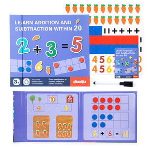 Libro Educativo di Aritmetica per Bambini, Gioco di Puzzle per l'Apprendimento dei Numeri, Addizione e Sottrazione - Product Image 3