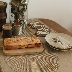 Style français Boho Table à manger napperons coton lin papier imperméable festonné Jute Fiesta napperons mariage cuisine utilisation - Product Image 6