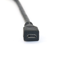 Câble d'extension Micro USB femelle-femelle pour transfert de données de téléphone portable avec conducteur en cuivre