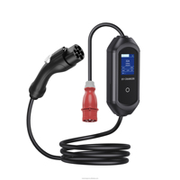 Modèle de prise UK DX pour chargeur EV portable 3,5 kW 7 kW 8/10/13A/16A/32A Câble de charge de 5 m pour 230-250 V Nouveau IP65