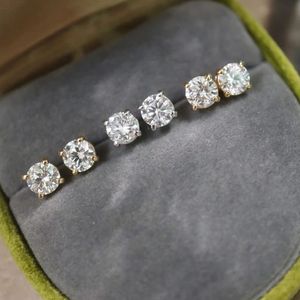 ต่างหูเพชรเม็ดเดี่ยว 1 กะรัต ทอง 18K ยี่ห้อ Xinfly แบบฝัง 4 กรงเล็บ ดีไซน์คลาสสิก สวยหรู เหมาะเป็นของขวัญแต่งงาน เครื่องประดับคุณภาพสูง CVD - Product Image 2