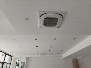 เครื่องปรับอากาศไฮบริดพลังงานแสงอาทิตย์แบบคาสเซ็ตต์ 60000 บีทียู 5 ตัน <span class=keywords><strong>ติด</strong></span><span class=keywords><strong>ตั้ง</strong></span>บนเพดาน สำหรับบ้านและสำนักงาน ระบบทำความเย็นและความร้อน - Product Image 1