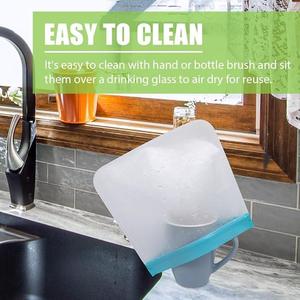 ถุงเก็บอาหารแบบหนา ใช้ซ้ำได้ ปลอดสาร BPA ป้องกันการรั่วซึม ถุงแช่แข็งแบบซิปล็อค สำหรับหมักเนื้อ ผลไม้ - Product Image 4