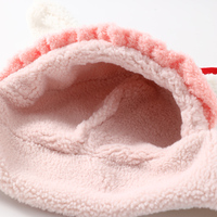 Conjunto de gorro y bufanda de invierno 3 en 1, capucha mullida de piel sintética cálida, venta al por mayor