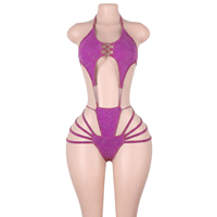 Vêtements de danse exotiques, combinaisons en dentelle avec fils argentés scintillants, vêtements de club, vêtements de pole dance, vêtements de scène brillants, vêtements de danseuse de club