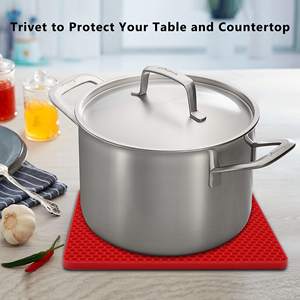 سجادة على شكل خلية عسل للبيع بالجملة من السليكون ثلاثية الشرائط لوعاء الأطباق وسجاد تجفيف السطح سهلة التنظيف سجادة من السليكون للمطبخ - Product Image 5