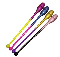 Bâtons de gymnastique rythmique multicolores à paillettes dégradées brillantes pour l'entraînement – Appareil de gymnastique artistique