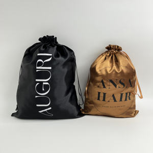 Pochettes en satin de qualité supérieure avec logo personnalisé - Emballage de luxe pour articles de luxe et cosmétiques - Product Image 3