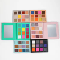 12-Farben Quadratische Europäische Vegane Glitzer-Lidschatten-Palette mit Eigenem Logo, Matte Bunte Lidschatten-Palette mit Privatem Label