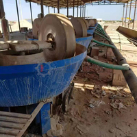 Broyeur à moulin à tambour humide Soudan 1100 avec moteur, roulement et boîte de vitesses pour le broyage de minerai d'or